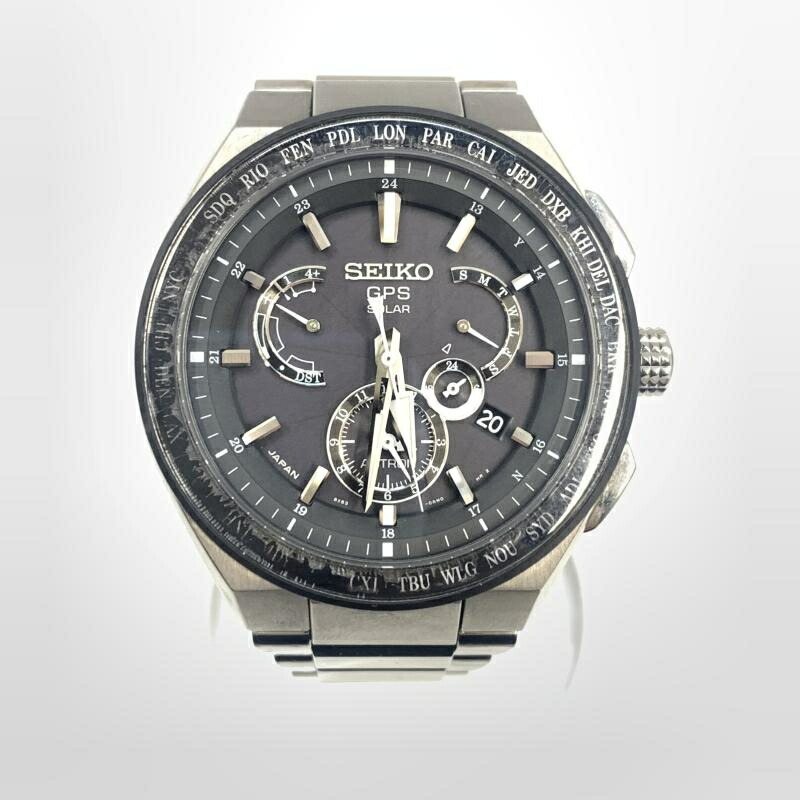 【中古】SEIKO アストロン エグゼクティブライン 8X53-0AV0-2 ▲ベゼル物質の状態難[92]