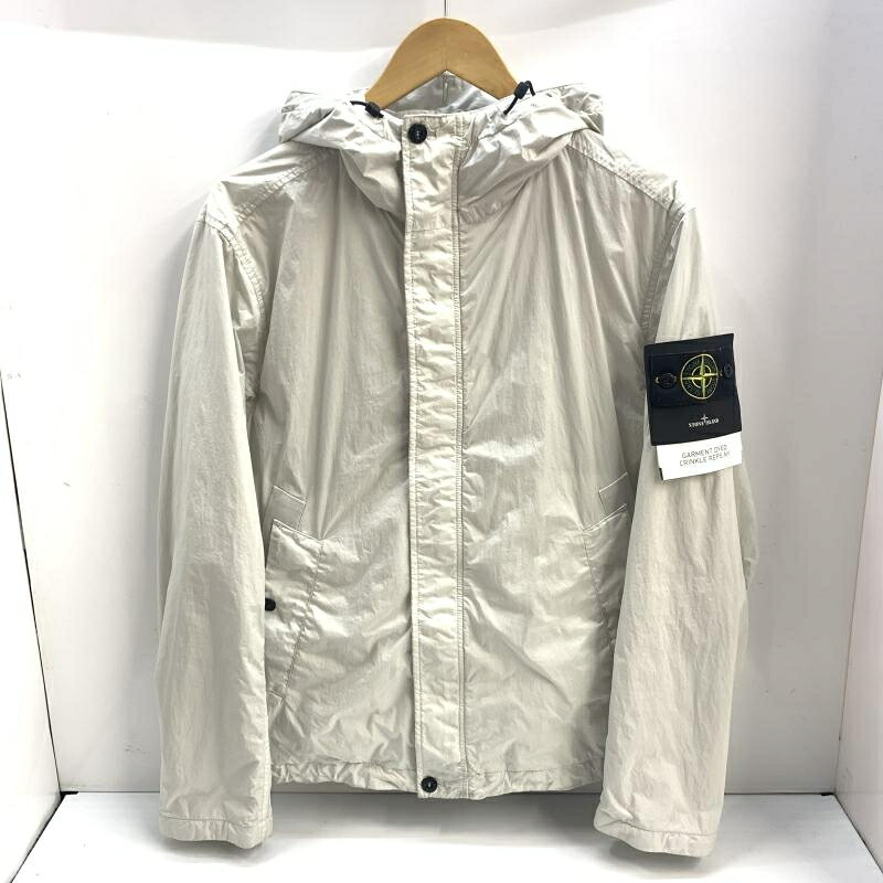 【中古】STONE ISLAND CRINKLE REPS R-NY JACKET 大きさM 白いこと ストーンアイランド[92]