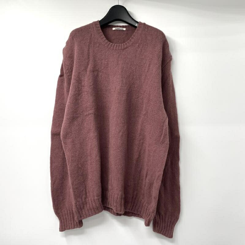 【中古】AURALEE 20AW PURE SHETLAND WOOL KNIT サイズ5 えんじ A9AP02SL 汚れ有り ニット セーター オーラリー[17] 19,150円