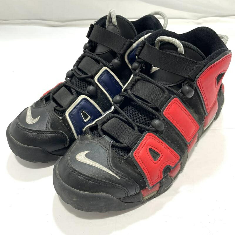 【中古】NIKE AIR MORE UPTEMPO \"Black and University Red\"" 27糎 DJ4400-001[19]"