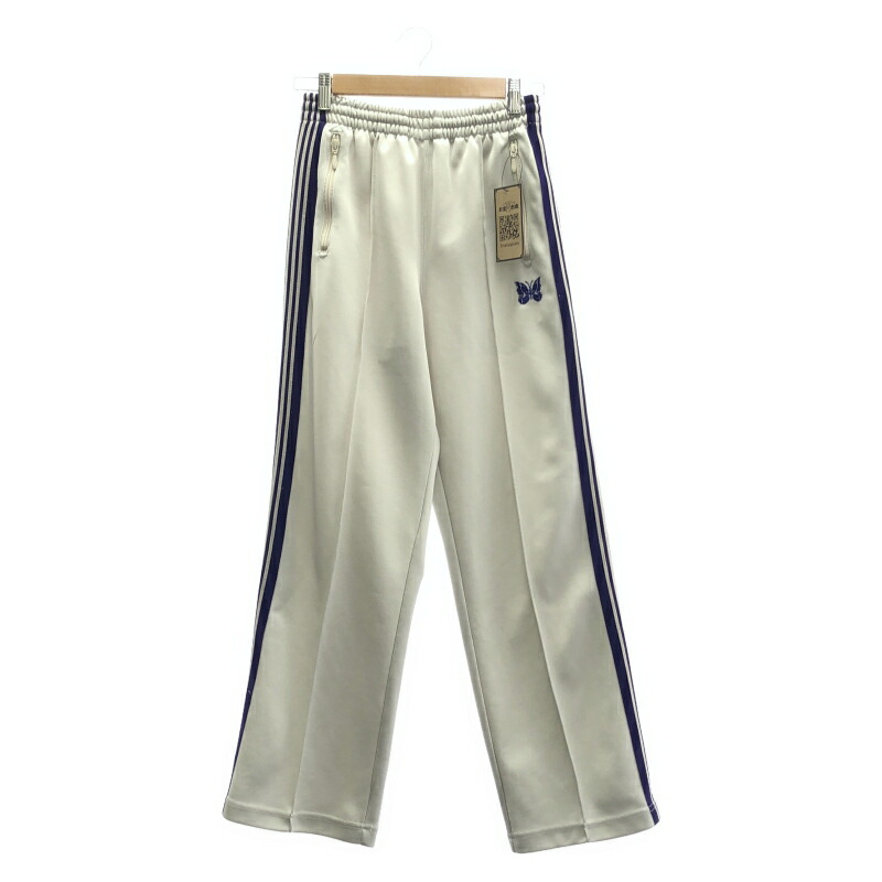 【中古】Needles Track Pant POLY SMOOTH 貨物自動車ズボン下 XS MR286 白いこと ニードルス[10]
