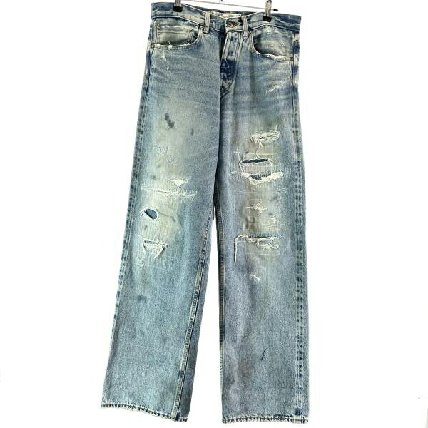 【中古】DAIRIKU 21AW　Bratpack Episode8 Repair Straight Denim Pants 21AW D-5　サイズ29 ダイリク[17]