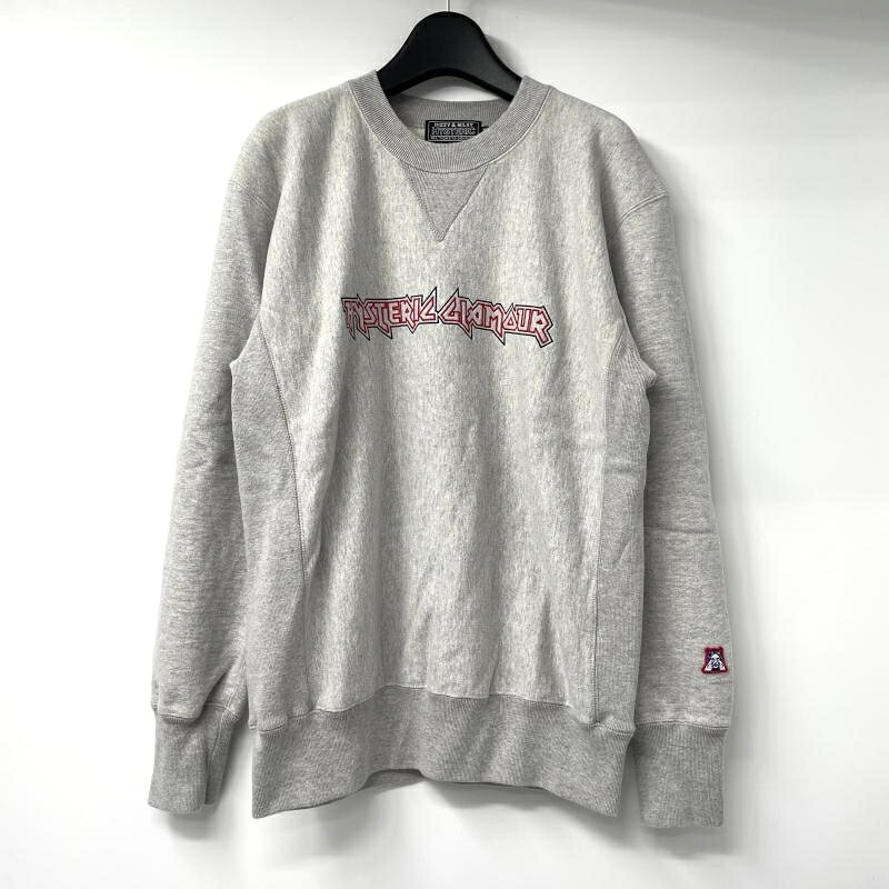 【中古】HYSTERIC GLAMOUR MAIDEN LOGO刺繍 スウェット サイズM グレー 02253CS05 ヒステリックグラマー[17]