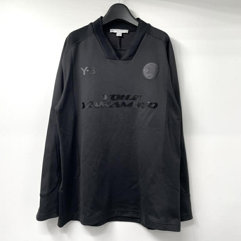 【中古】Yohji Yamamoto×adidas U LOGO LS Tシャツ サイズM HM5038 長袖 ブラック ヨウジヤマモト×アディダス[17]