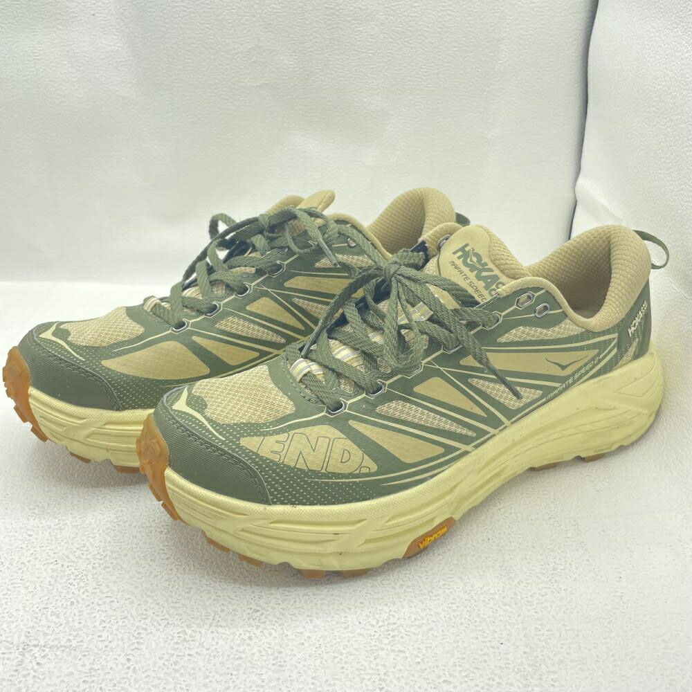 【中古】HOKA ONEONE Mafete Speed2 UK 8.5 Chive＆Flan[79]