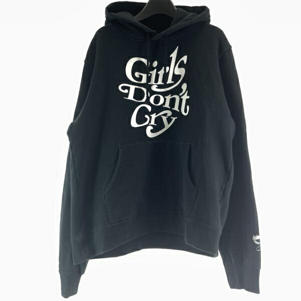 【中古】UNDER COVER×Girls Don\u0027t Cry 18ss 刷り上げるパーカー 大きさ3 MUU9805-1 黒いこと アンダー押しかぶせる[17]
