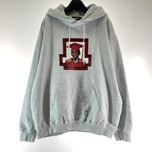 【中古】X-LARGE×LILWAYNE パーカー 大いさL 薄墨色 101251012019 エクストララージ リルウェイン[17] メンズファッション-トップス-その他