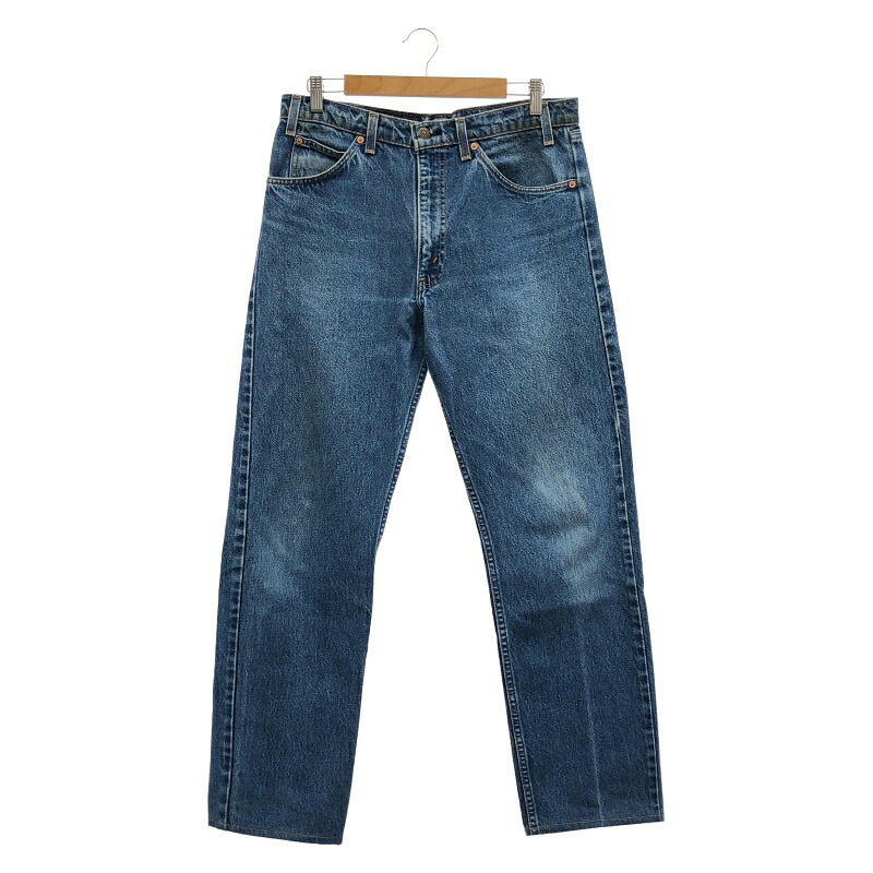 【中古】90s LEVI'S USA製 505 デニムパンツ インディゴ W34L34 ※裾上げ[24]