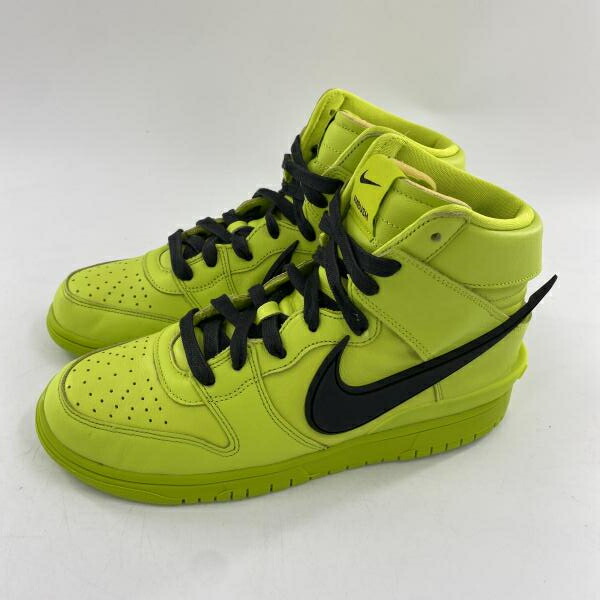 【中古】Ambush × NIKE Dunk High Flash Lime スニーカー 26cm CU7544-300 イエロー アンブッシュ ナイキ[10]