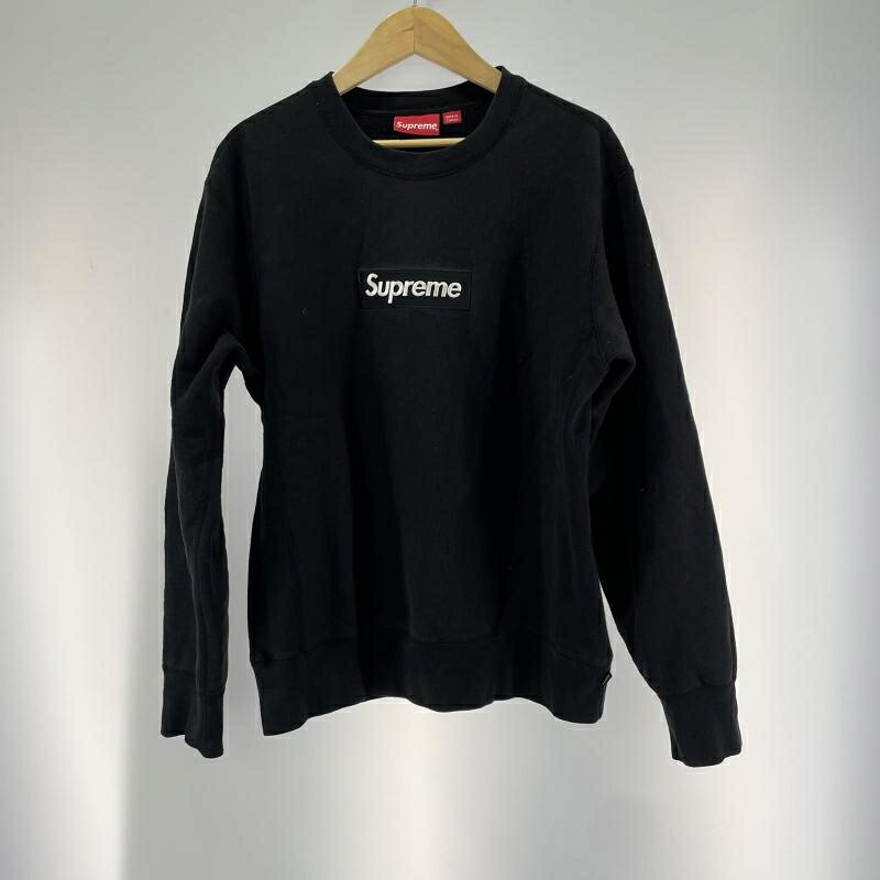 【中古】Supreme 18AW Box Logo Sweatshirt サイズM シュプリーム スウェット ブラック カナダ製[19]｜お宝創庫
