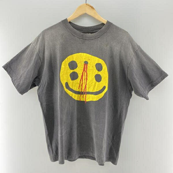 【中古】SAINT MICHAEL 24AW CP_SS TEE/SMILE ブラック サイズM SM-YS1-0000-C01 セント・マイケル[24]