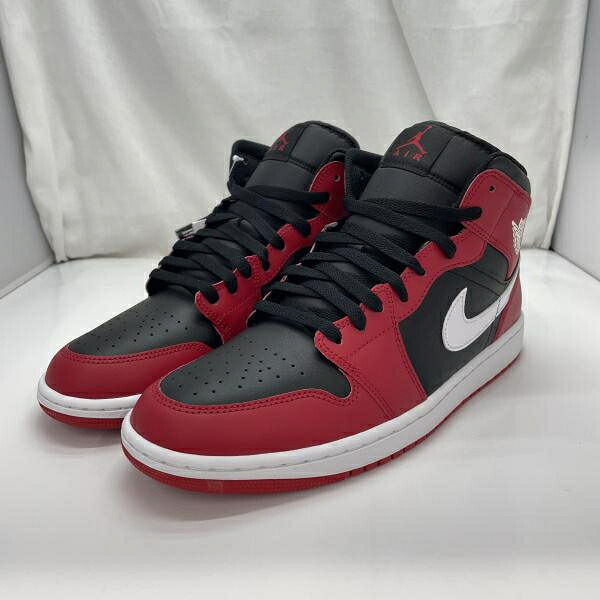 【中古】Nike Air Jordan 1 Mid Gym Red/Black 大きさ28.5糎 DQ8426-061 赤 箱あり ナイキ[91]