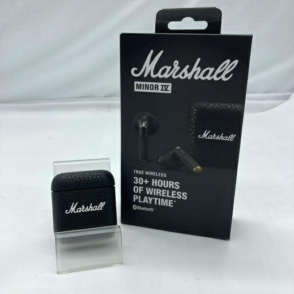 【中古】Marshall イヤホン Minor IV MINOR4BLACK ワイヤレスイヤホン ブラック 2024年[19]