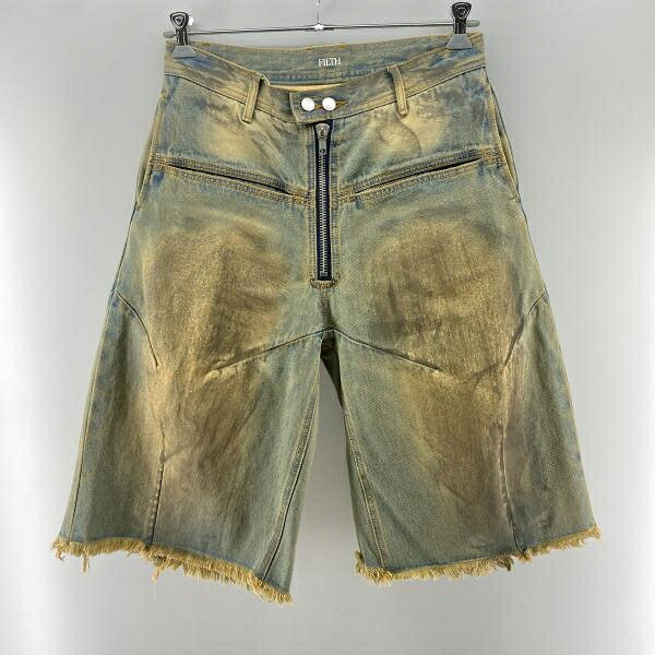 【中古】FILTH 24SS FRONT ZIP BAGGY DENIM SHORTS インディゴ サイズ1 フィルス[24] 21,046円