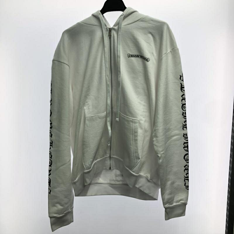 【中古】CHROME HEARTS ロゴタイプパーカー L大きさ 白いこと 408011873******462[66]