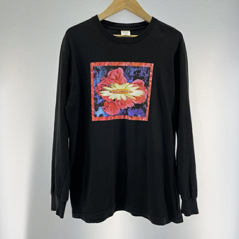 【中古】Supreme 17AW Bloom L/S Tee 大きさM 黒いこと[19]