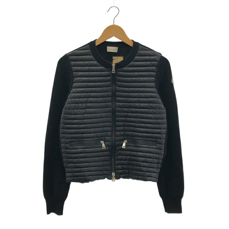 【中古】MONCLER 落ちこむジレー S 黒いこと モンク線路[92]