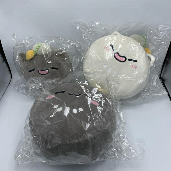 【中古】ｾｯﾄ）獅白ぼたん SSRBぬいぐるみ　クッション　3種セット[10]