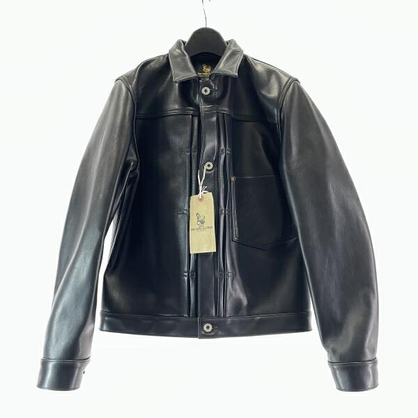 【中古】FINE CREEK LEATHERS Richmond S66 大きさ40 黒いこと FCJK026 ファインクリークレザーズ バージニアの州都 S66[17]