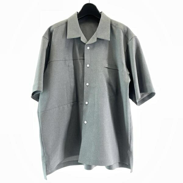 【中古】F/CE. GRAMICC別注 Performance Line SEAMLESS OPEN SHIRTS サイズM FZG02213M001 グレー グラミチ[17]