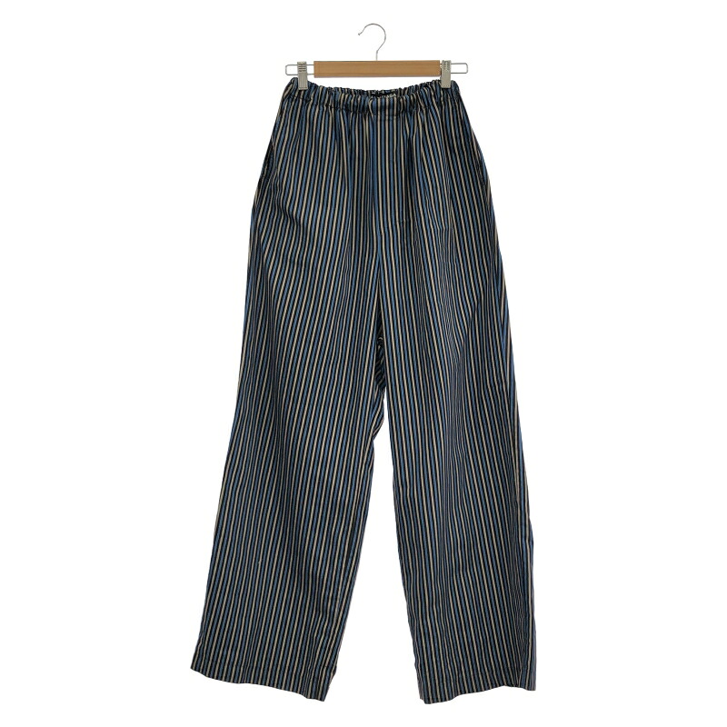 【中古】BALENCIAGA 17AW ストライプパンツ サイズ44 P125 486232 TWA02 1000 ブルー バレンシアガ[19]