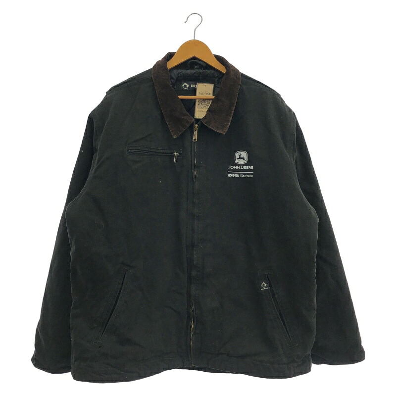 【中古】DRI-DUCK ダック地ワークジャケット サイズ2XL ブラック ドリダック[19]