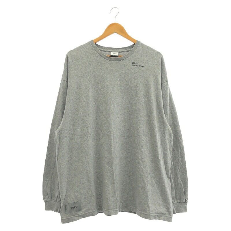 【中古】W)TAPS VISUAL UPARMORED LS COTTON サイズX03 グレー ダブルタップス[91]