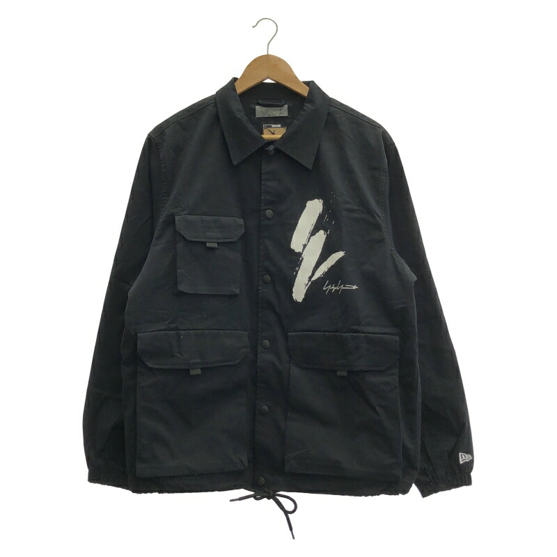 【中古】Yohji Yamamoto × NEW ERA Field Coach Jacket M 3 ブラック ヨウジヤマモト ニューエラ[10]