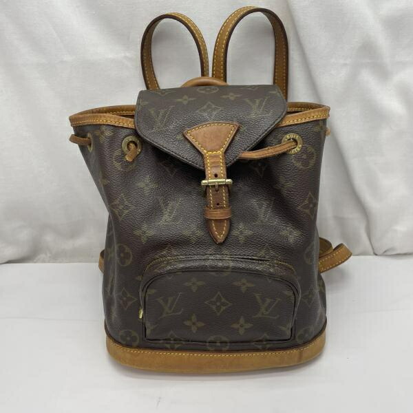 【中古】LOUIS VUITTON モン掏摸PM 背嚢 SP0967 赤銅色 ルイヴィトン[91]