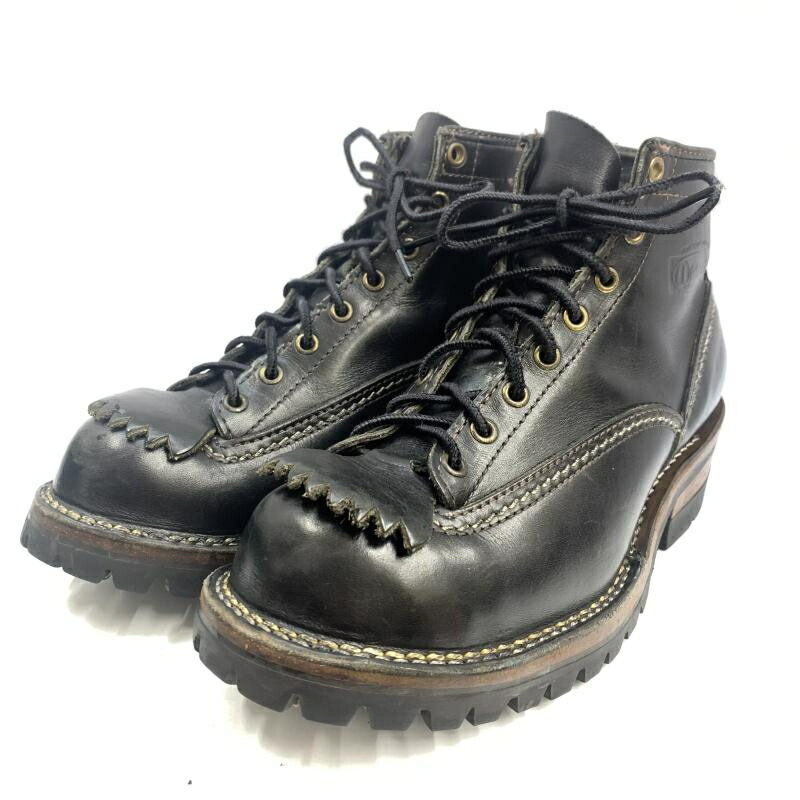 【中古】★WESCO CUSTOM JOBMASTER サイズ7 1/2 E(25.5cm前後) 黒 ウェスコ[92]