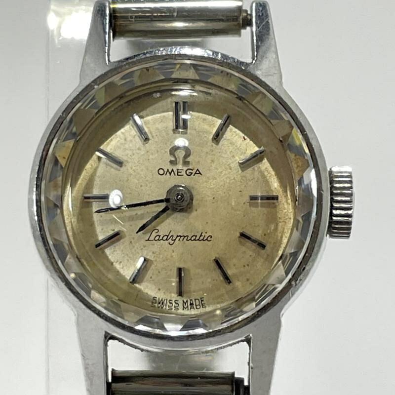 【中古】OMEGA レディマチック 自動巻き シルバー オメガ[19]