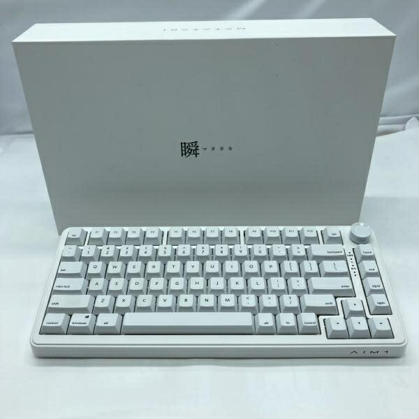 【中古】AIM1 瞬 マタタキ 1301A1 ゲーミングキーボード ホワイト 2024年[19]