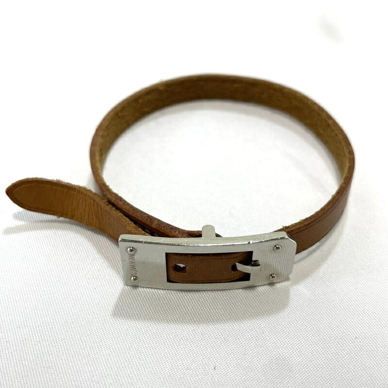 【中古】Hermes ケリー アルディオン ブレスレット U.4刻印 エルメス レザーブレスレット[19]