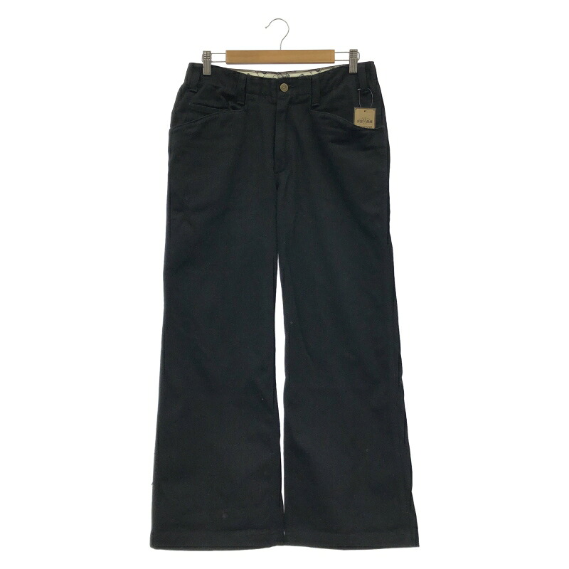 【中古】BEN DAVIS EXTRA WIDE フリスコ ワークパンツ ブラック サイズW32×L29 ベンデイビス[24]
