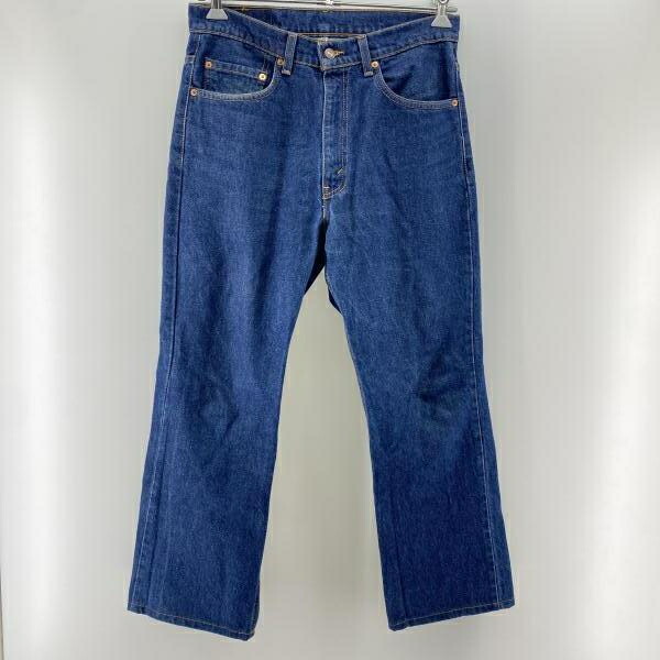 【中古】98年 LEVI\u0027S USA製 目じるし585 517ブーツカットデニムパンツ インディゴ W33L32 △裾上 リーヴァイズジーンズ[24]