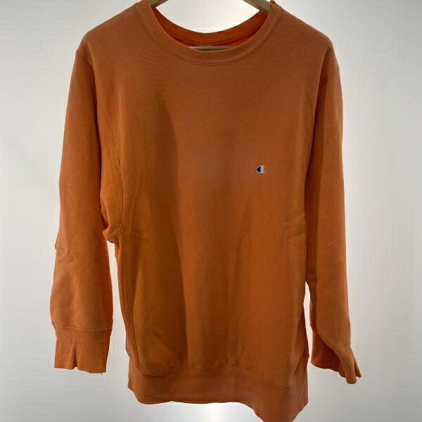 【中古】90s Champion REVERSE WEAVE 流汗 大きさXL 橙 USA製 はやりっ子[91]