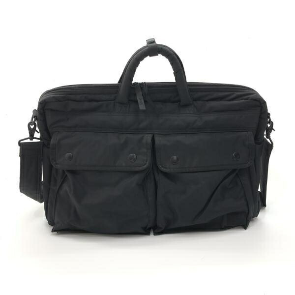 【中古】PORTER 2WAY ブリーフケース ショルダーバッグ ブラック ポーター[10]
