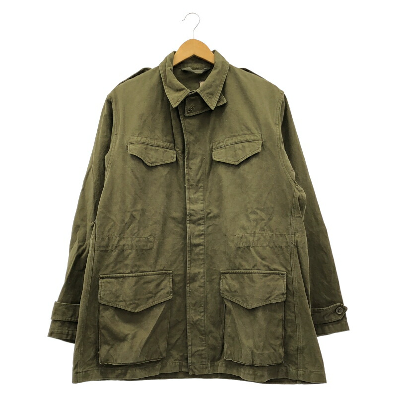 【中古】フランス軍 M-47 フィールドジャケット 前期型 カーキ サイズ46 ミリタリー ビンテージ VINTAGE[24]