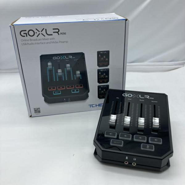 【中古】TC HELICON GO XLR MINI GOXLR オーディオインターフェース オンライン配信ミキサー ブラック 2020年[19]