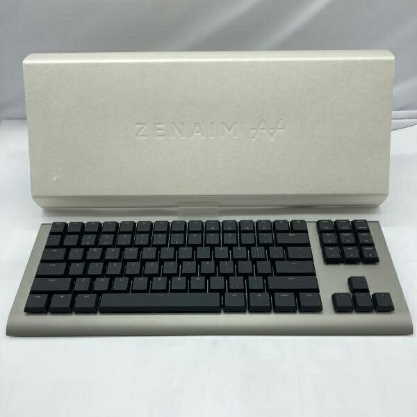 【中古】東海理化 ZENAIM TKL KB007-DGBK ゲーミングキーボード ZETA DIVISION監修 英語配列 ブラック×グレー 2023年[19]