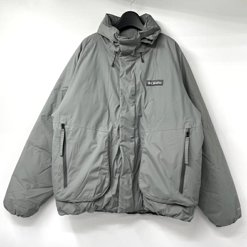 【中古】Columbia コーブトゥーストリーム ダウンジャケット サイズL グレー コロンビア[17]