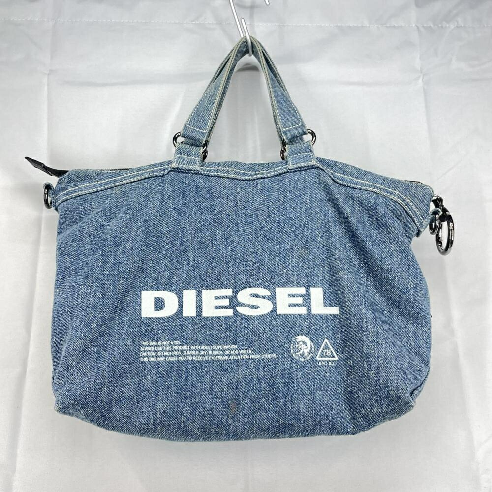 【中古】DIESEL　デニム ボア2way　ショルダーバッグ[79]