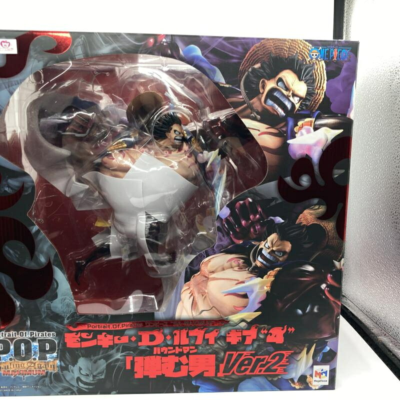 【中古】メガハウス ONE PIECE ワンピース P.O.P SA-MAXIMUM ﾓﾝｷｰ･D･ﾙﾌｨ ギア4 弾む男 Ver.2[90]
