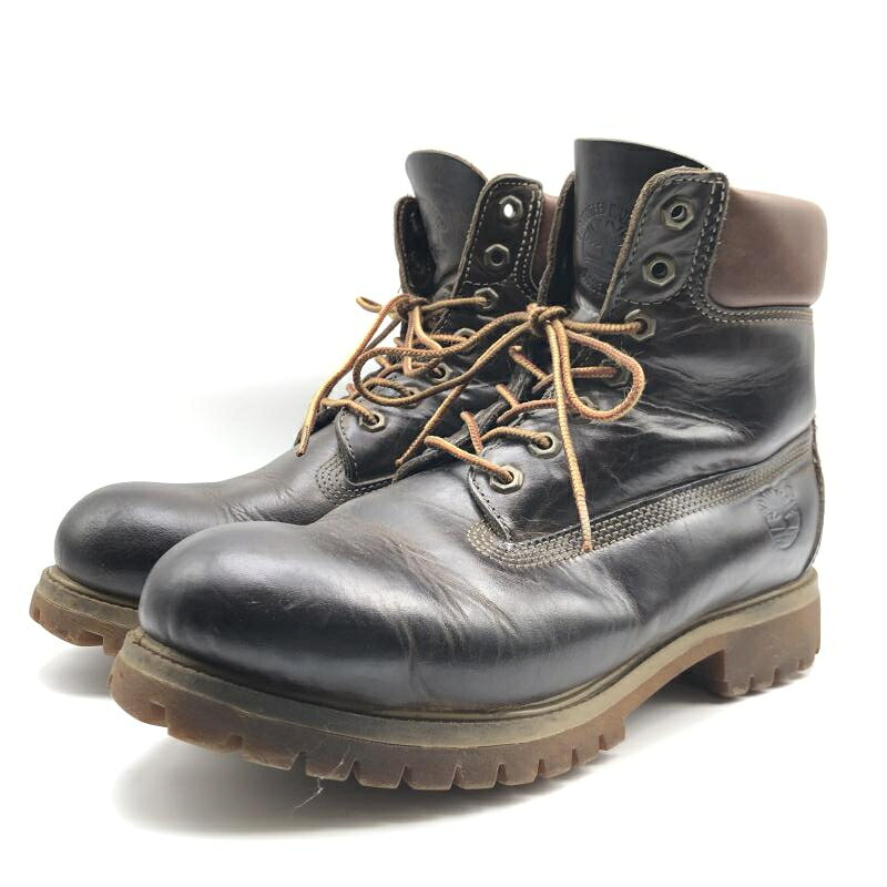 【中古】Timberland 6inch PREMIUM BOOT ブラウン US8.5[17]