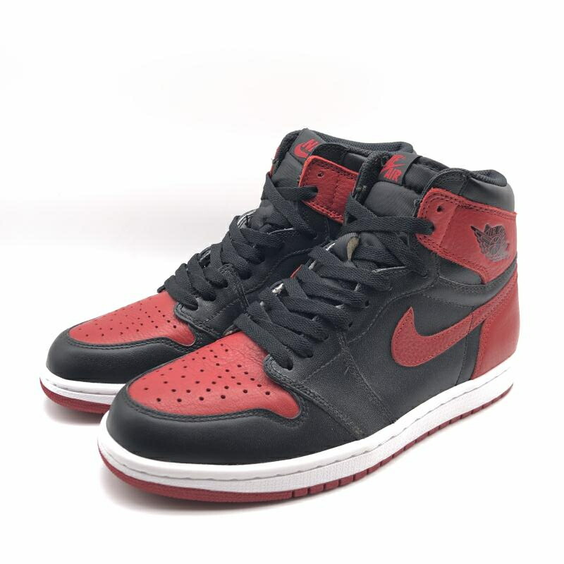 【中古】NIKE Air Jordan 1 Retro High OG \"Bred/Banned\" 26cm 555088-001 ナイキ エアジョーダン1 レトロ ハイ OG \"ブレッド/バンド\"[17]