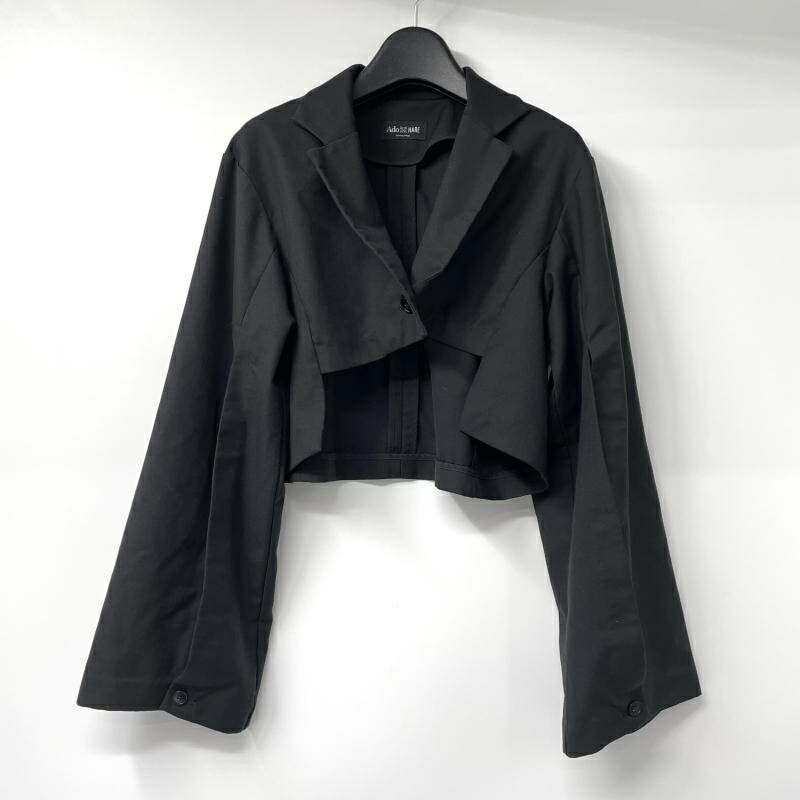 【中古】Ado×HARE ソデスリットショートジャケット 大きさF 黒いこと 居住地×ハレ[17]