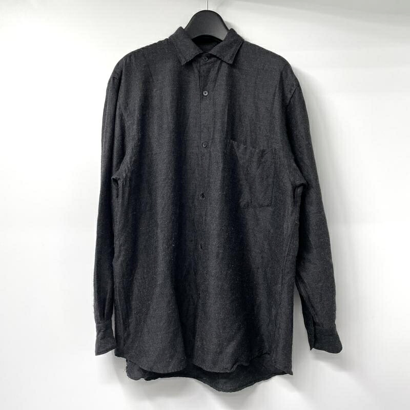 【中古】COMOLI 21SS ウールシルクコモリシャツ サイズ1 ブラック 長袖 コモリ[17]｜お宝創庫 22,813円