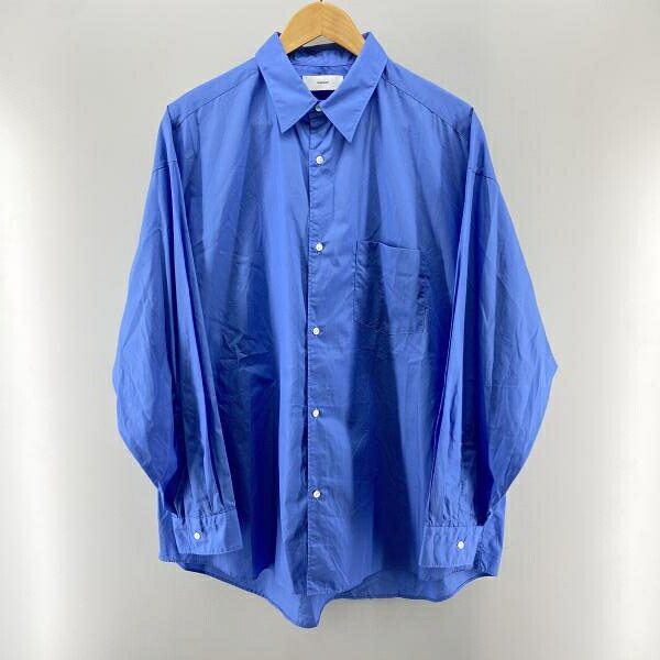 【中古】Graphpaper Broad L/S Oversized Regular Collar Shirt ブルー サイズ1 グラフペパー[24]