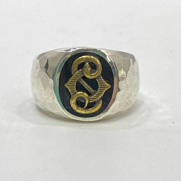 【中古】ORIENT SMITH シルバー925 Hammered Mark Infinity Ring 7号 オリエントスミス[24]｜お宝創庫