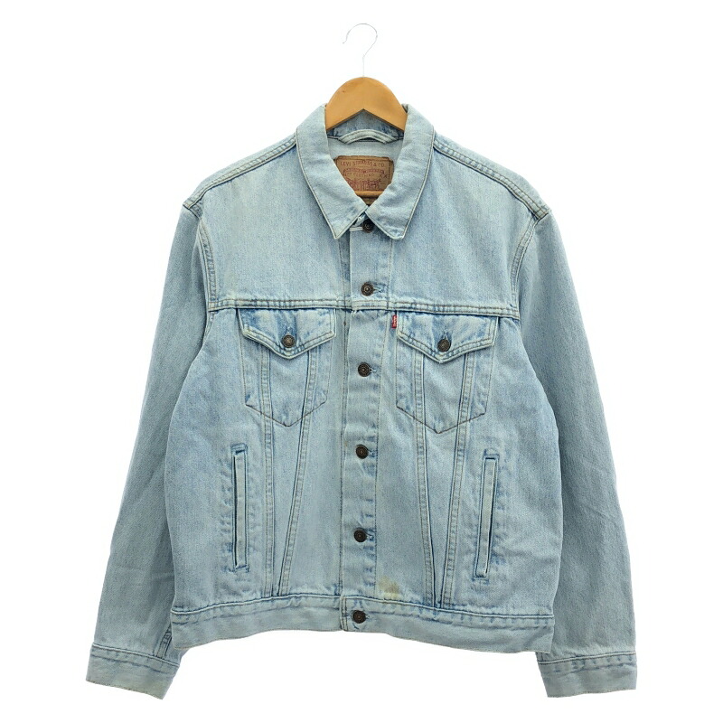 【中古】90s LEVI’S ジーンズ上衣 70503 L 青色 年寄りのリーヴァイズジーンズ[17]